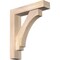 Ekena Millwork Imperial Block Smooth Bracket w/ Offset Brace, Douglas Fir, 5 1/2"W x 24"D x 28"H BKT0604X24X28IMP05SDF - alternate 1